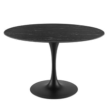 Load image into Gallery viewer, Lippa 48&quot; Round Faux Marble Dining Table by Modway
