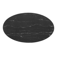 Load image into Gallery viewer, Lippa 54&quot; Oval Faux Marble Dining Table by Modway
