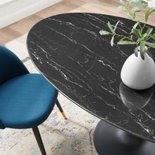 Load image into Gallery viewer, Lippa 60&quot; Oval Artificial Marble Dining Table
