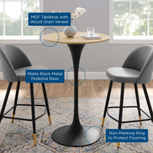 Load image into Gallery viewer, Lippa 28&quot; Round Wood Bar Table by Modway
