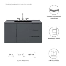 Load image into Gallery viewer, Vitality 36&quot; Bathroom Vanity Cabinet (Sink Basin Not Included) by Modway
