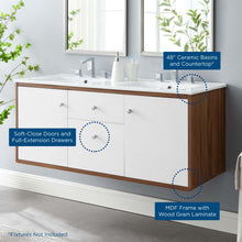 Load image into Gallery viewer, Transmit 48&quot; Wall-Mount Bathroom Vanity by Modway
