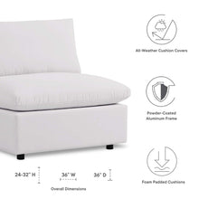Load image into Gallery viewer, Commix Overstuffed Outdoor Patio Armless Chair by Modway
