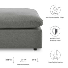 Load image into Gallery viewer, Commix Overstuffed Outdoor Patio Ottoman by Modway
