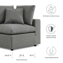 Load image into Gallery viewer, Commix Overstuffed Outdoor Patio Corner Chair by Modway
