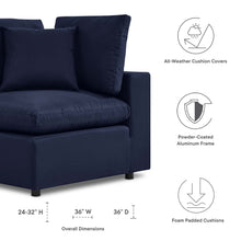 Load image into Gallery viewer, Commix Overstuffed Outdoor Patio Corner Chair by Modway
