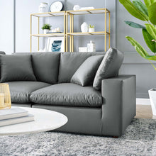 Load image into Gallery viewer, Commix Down Filled Overstuffed Vegan Leather Loveseat by Modway
