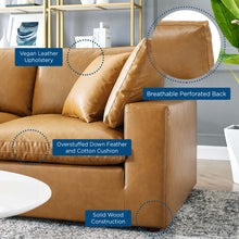 Load image into Gallery viewer, Commix 4-Piece Down Filled Overstuffed Vegan Leather Sectional Sofa by Modway
