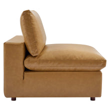 Load image into Gallery viewer, Commix 4-Piece Down Filled Overstuffed Vegan Leather Sectional Sofa by Modway
