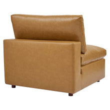 Load image into Gallery viewer, Commix 4-Piece Down Filled Overstuffed Vegan Leather Sectional Sofa by Modway
