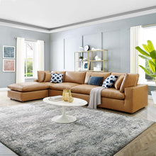 Load image into Gallery viewer, Commix 5-Piece Down Filled Overstuffed Vegan Leather Sectional Sofa by Modway
