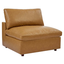 Load image into Gallery viewer, Commix 6-Piece Down Filled Overstuffed Vegan Leather Sectional Sofa by Modway
