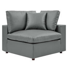 Load image into Gallery viewer, Commix 5-Piece Down Filled Overstuffed Vegan Leather Sectional Sofa by Modway
