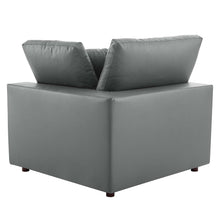 Load image into Gallery viewer, Commix 8-Piece Down Filled Overstuffed Vegan Leather Sectional Sofa by Modway
