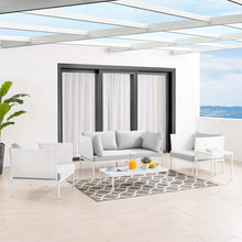 Load image into Gallery viewer, Harmony 5-Piece Sunbrella¨ Outdoor Patio Aluminum Furniture Set by Modway
