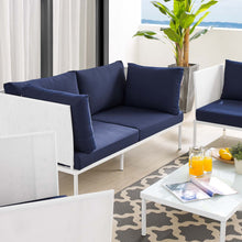 Load image into Gallery viewer, Harmony 5-Piece Sunbrella¨ Outdoor Patio Aluminum Furniture Set by Modway
