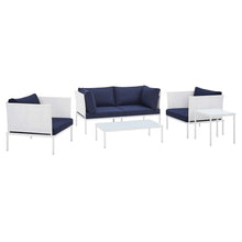 Load image into Gallery viewer, Harmony 5-Piece Sunbrella¨ Outdoor Patio Aluminum Furniture Set by Modway
