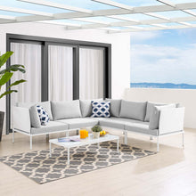 Load image into Gallery viewer, Harmony 6-Piece Sunbrella¨ Outdoor Patio Aluminum Sectional Sofa Set by Modway
