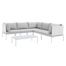 Load image into Gallery viewer, Harmony 6-Piece Sunbrella¨ Outdoor Patio Aluminum Sectional Sofa Set by Modway
