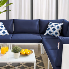 Load image into Gallery viewer, Harmony 6-Piece Sunbrella¨ Outdoor Patio Aluminum Sectional Sofa Set by Modway
