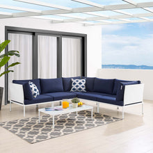 Load image into Gallery viewer, Harmony 6-Piece Sunbrella¨ Outdoor Patio Aluminum Sectional Sofa Set by Modway
