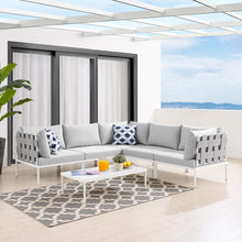 Load image into Gallery viewer, Harmony 6-Piece Sunbrella¨ Outdoor Patio Aluminum Sectional Sofa Set by Modway
