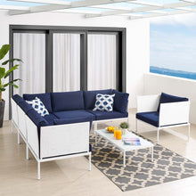 Load image into Gallery viewer, Harmony 7-Piece Sunbrella¨ Outdoor Patio Aluminum Sectional Sofa Set by Modway
