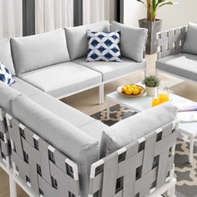 Load image into Gallery viewer, Harmony 7-Piece Sunbrella¨ Outdoor Patio Aluminum Sectional Sofa Set by Modway

