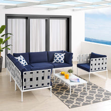 Load image into Gallery viewer, Harmony 7-Piece Sunbrella¨ Outdoor Patio Aluminum Sectional Sofa Set by Modway
