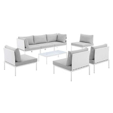 Load image into Gallery viewer, Harmony 8-Piece Sunbrella¨ Outdoor Patio Aluminum Sectional Sofa Set by Modway
