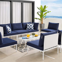 Load image into Gallery viewer, Harmony 8-Piece Sunbrella¨ Outdoor Patio Aluminum Sectional Sofa Set by Modway
