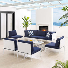 Load image into Gallery viewer, Harmony 8-Piece Sunbrella¨ Outdoor Patio Aluminum Sectional Sofa Set by Modway
