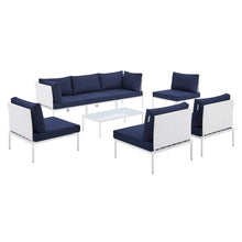 Load image into Gallery viewer, Harmony 8-Piece Sunbrella¨ Outdoor Patio Aluminum Sectional Sofa Set by Modway
