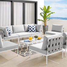 Load image into Gallery viewer, Harmony 8-Piece Sunbrella¨ Outdoor Patio All Mesh Sectional Sofa Set by Modway

