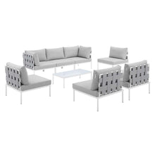 Load image into Gallery viewer, Harmony 8-Piece Sunbrella¨ Outdoor Patio All Mesh Sectional Sofa Set by Modway
