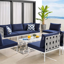 Load image into Gallery viewer, Harmony 8-Piece Sunbrella¨ Outdoor Patio All Mesh Sectional Sofa Set by Modway
