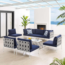 Load image into Gallery viewer, Harmony 8-Piece Sunbrella¨ Outdoor Patio All Mesh Sectional Sofa Set by Modway
