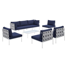 Load image into Gallery viewer, Harmony 8-Piece Sunbrella¨ Outdoor Patio All Mesh Sectional Sofa Set by Modway
