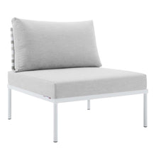 Load image into Gallery viewer, Harmony 8-Piece Sunbrella¨ Basket Weave Outdoor Patio Aluminum Sectional Sofa Set by Modway
