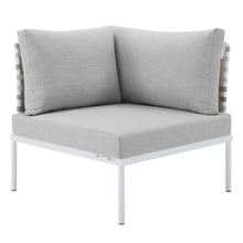 Load image into Gallery viewer, Harmony 8-Piece Sunbrella¨ Basket Weave Outdoor Patio Aluminum Sectional Sofa Set by Modway

