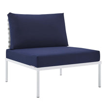 Load image into Gallery viewer, Harmony 8-Piece Sunbrella¨ Basket Weave Outdoor Patio Aluminum Sectional Sofa Set by Modway
