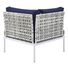 Load image into Gallery viewer, Harmony 8-Piece Sunbrella¨ Basket Weave Outdoor Patio Aluminum Sectional Sofa Set by Modway
