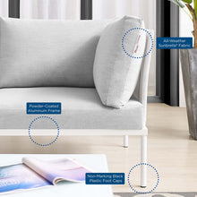 Load image into Gallery viewer, Harmony 8-Piece Sunbrella¨ Outdoor Patio Aluminum Sectional Sofa Set by Modway
