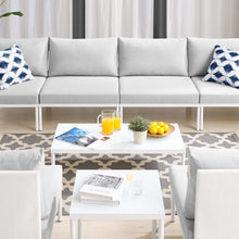 Load image into Gallery viewer, Harmony 8-Piece Sunbrella¨ Outdoor Patio Aluminum Sectional Sofa Set by Modway
