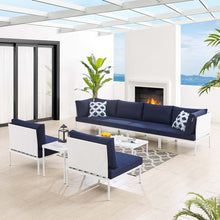 Load image into Gallery viewer, Harmony 8-Piece Sunbrella¨ Outdoor Patio Aluminum Sectional Sofa Set by Modway
