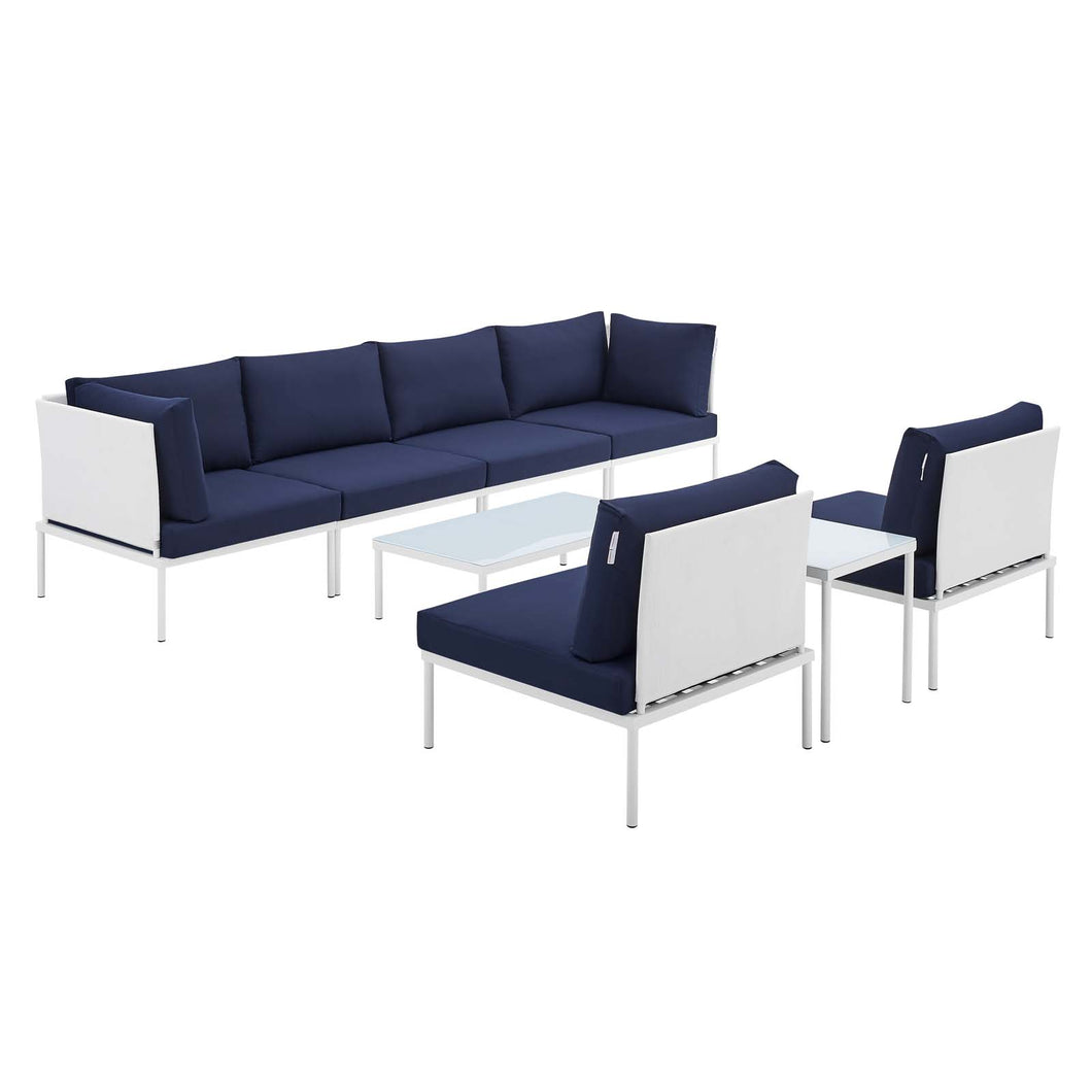 Harmony 8-Piece Sunbrella¨ Outdoor Patio Aluminum Sectional Sofa Set by Modway