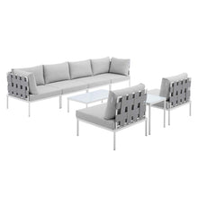 Load image into Gallery viewer, Harmony 8-Piece Sunbrella¨ Outdoor Patio Aluminum Sectional Sofa Set by Modway
