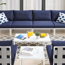 Load image into Gallery viewer, Harmony 8-Piece Sunbrella¨ Outdoor Patio Aluminum Sectional Sofa Set by Modway
