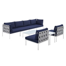 Load image into Gallery viewer, Harmony 8-Piece Sunbrella¨ Outdoor Patio Aluminum Sectional Sofa Set by Modway
