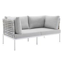 Load image into Gallery viewer, Harmony 8-Piece Sunbrella¨ Basket Weave Outdoor Patio Aluminum Seating Set by Modway
